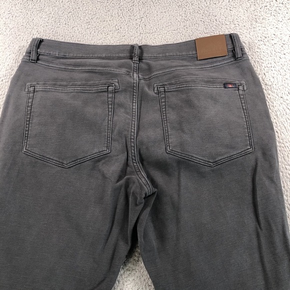 Faherty Pants Mens 36x28 Gray Slate 5 Pocket Terry stretch Casual Comfort Office - Picture 4 of 13